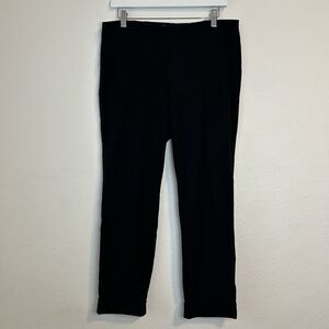 J Jill Pants Womens 10 Black Pull On Straight Premium Bistretch Office Classic